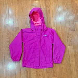 The North Face Girls XXS 6 Resolve Rain Jacket Hyvent Hooded Windbreaker Hood